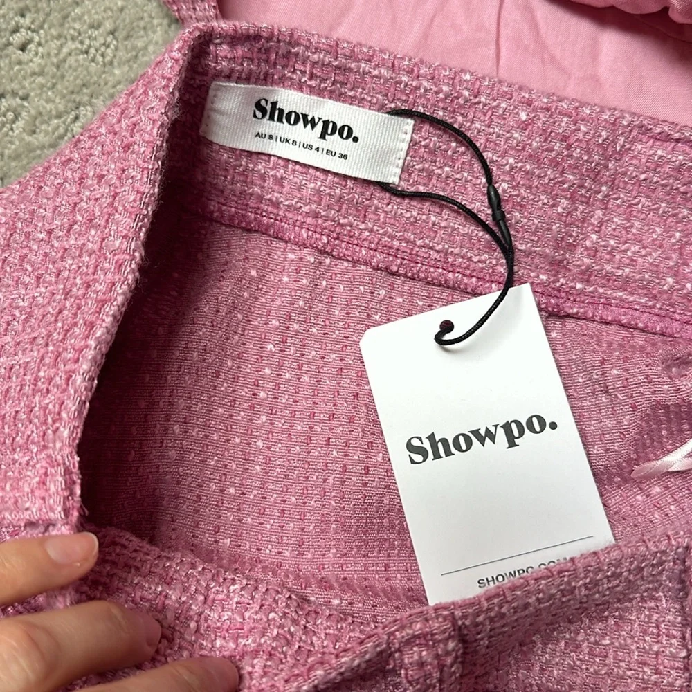 Showpo Pink Crop Top and Shorts Set
